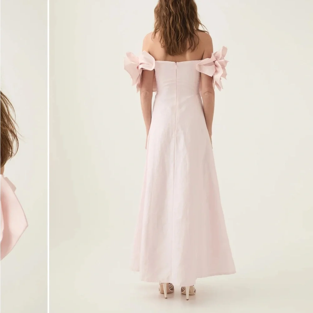 Aje Pastel Pink Etta Midi Dress - Picture 5 of 9